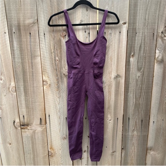 Free People Movement Good Karma Onesie in Black Berry size XS/S - Picture 3 of 5